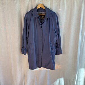 Vintage London Fog Hooded Trench Coat | Plaid Lined Raincoat (16 Regular)